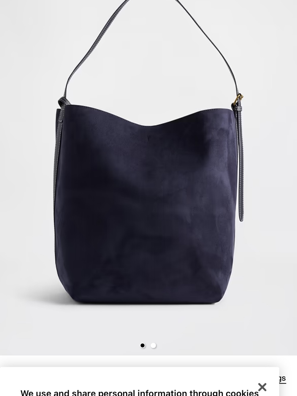 Gap Vegan Suede Bag NWOT